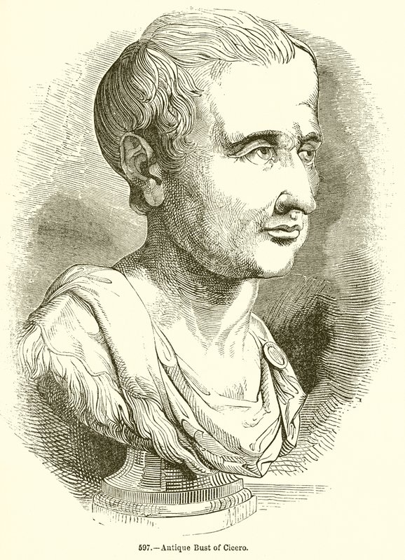 Antique Bust of Cicero by English School
