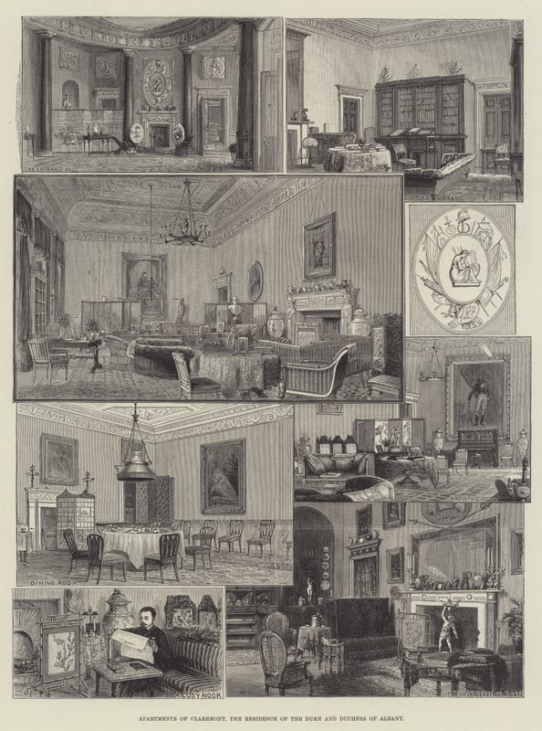 Apartments of Claremont, the Residence of the Duke and Duchess of Albany by English School