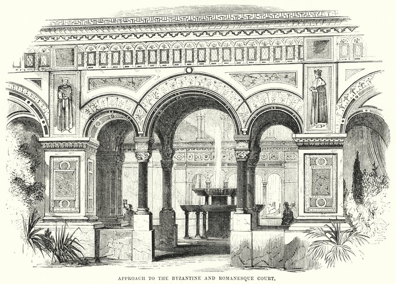 Approach to the Byzantine and Romanesque Court by English School
