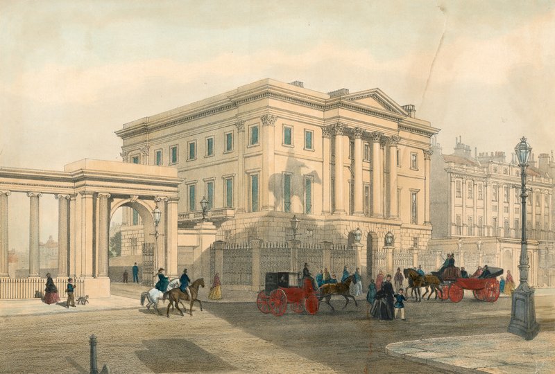 Apsley House and Entrance to Hyde Park Corner, Piccadilly, London by English School