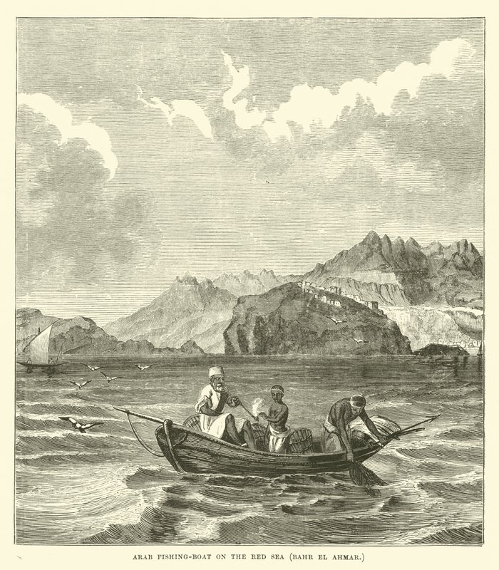 Arab Fishing-Boat on the Red Sea, Bahr el Ahmar by English School