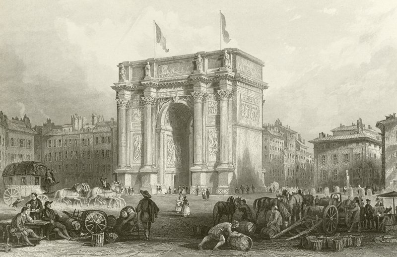 Arch of Triumph, Marseilles by English School