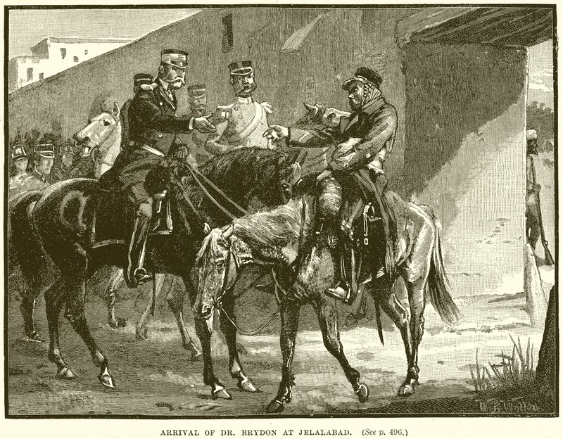 Arrival of Dr. Brydon at Jelalabad by English School