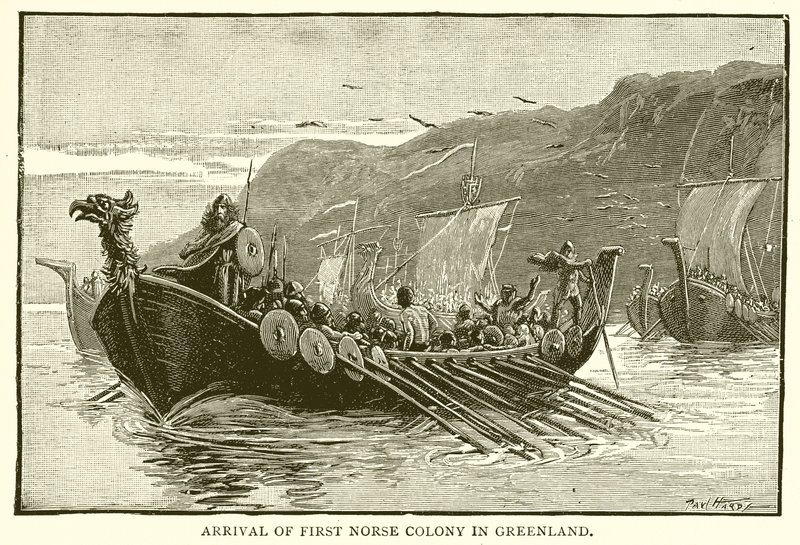 Arrival of First Norse Colony in Greenland by English School