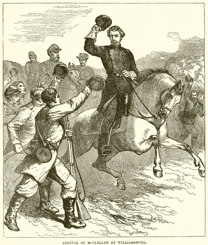 Arrival of McClellan at Williamsburg by English School
