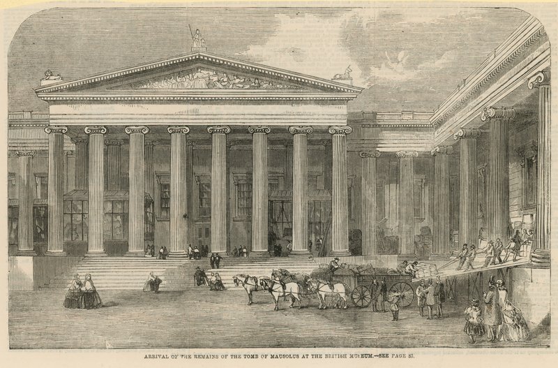 Arrival of the Remains of the Tomb of Mausolus by English School