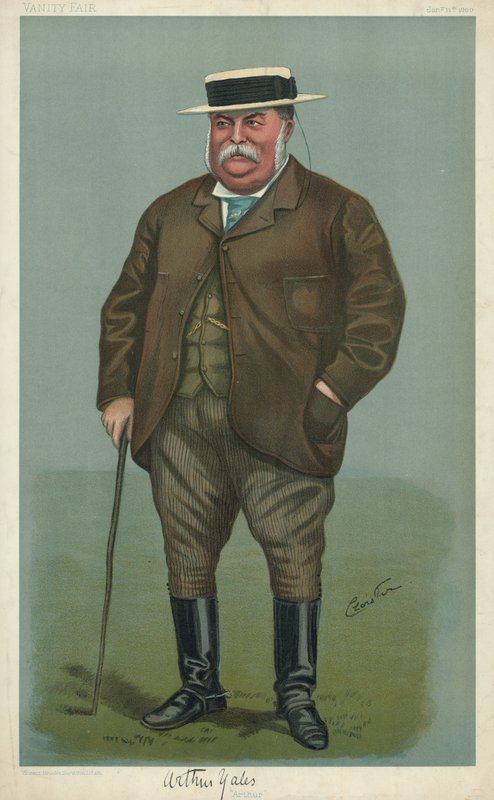 Arthur Yates, Arthur, 11 January 1900, Vanity Fair Cartoon by English School