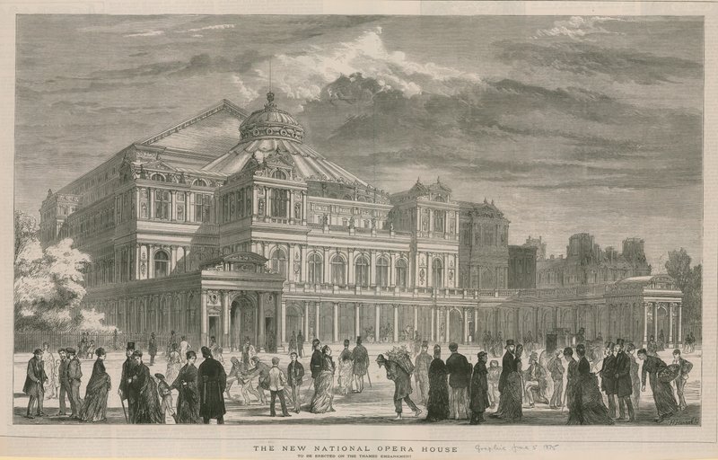 Artists Impression of the New National Opera House by English School