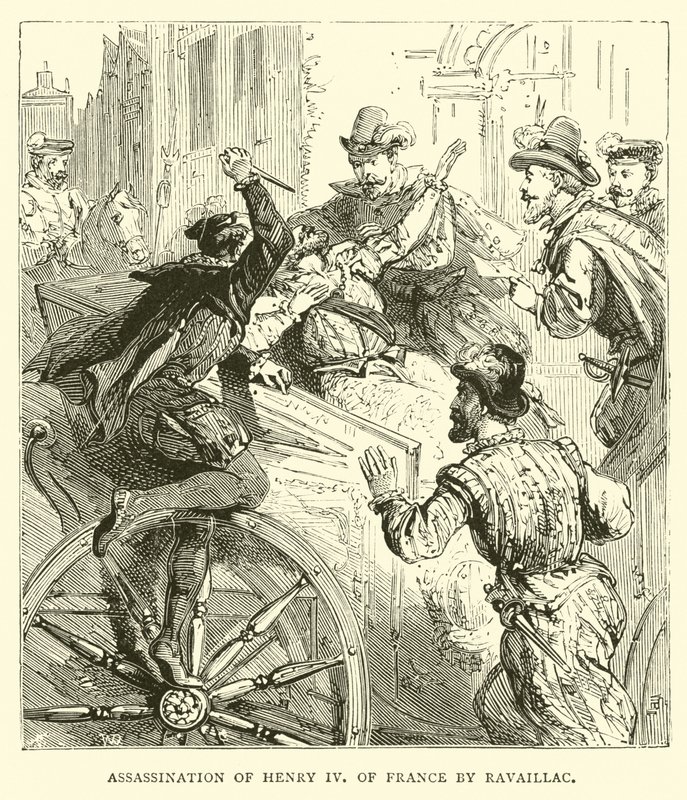 Assassination of Henry IV of France by Ravaillac by English School