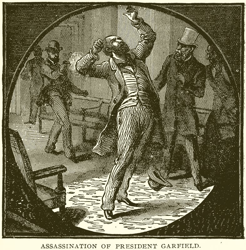 Assassination of President Garfield by English School
