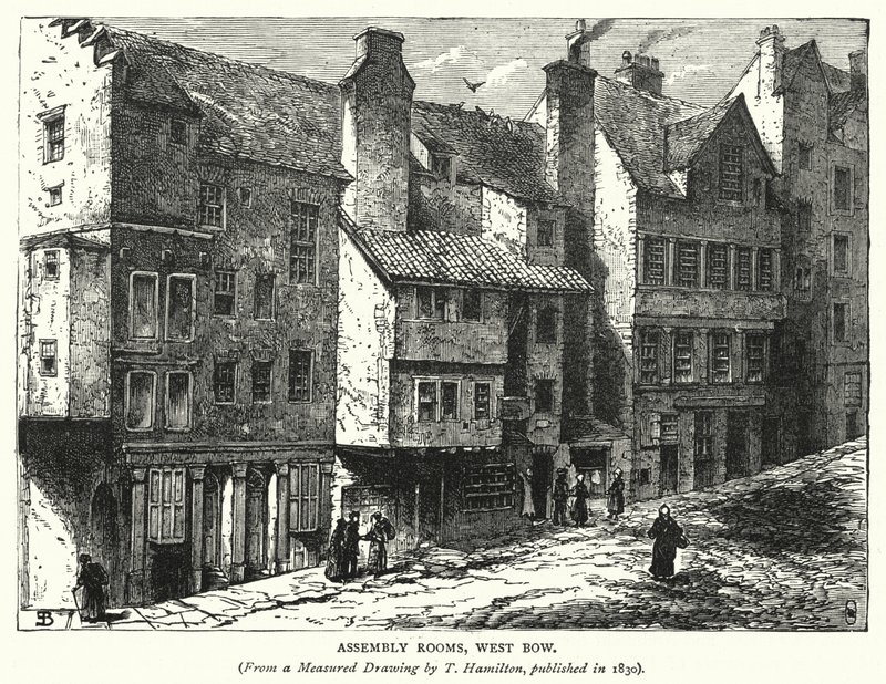 Assembly Rooms, West Bow (engraving) by English School