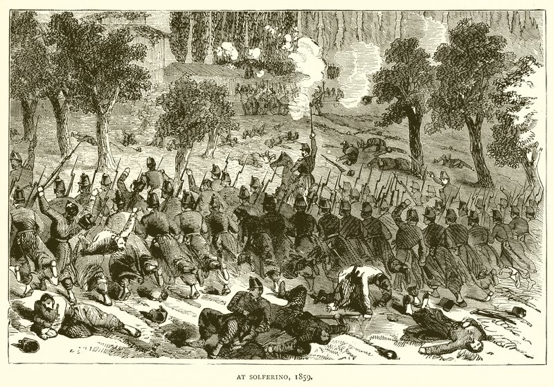 At Solferino, 1859 by English School