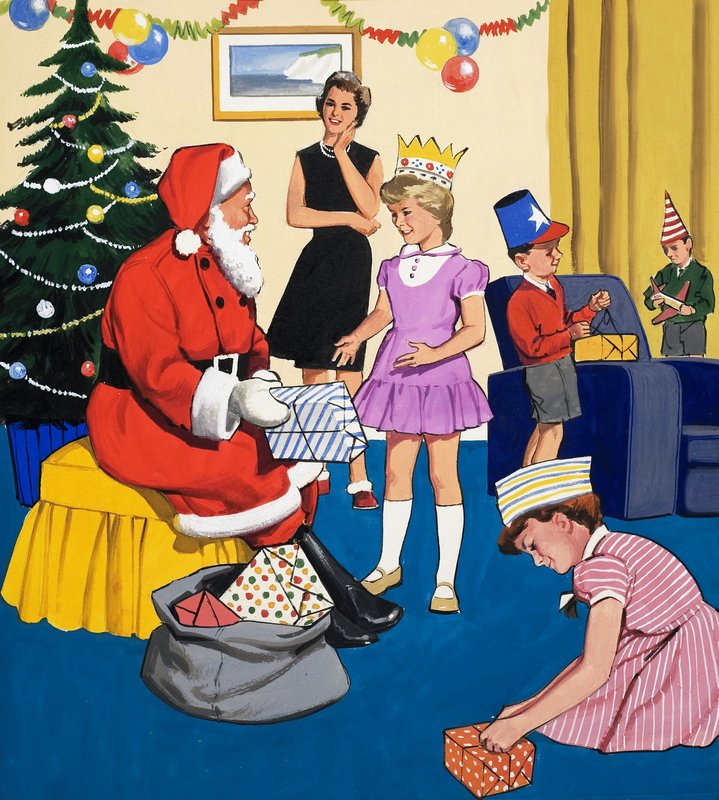 At a Christmas Party by English School