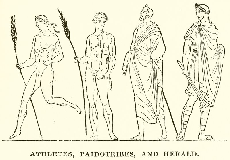 Athletes, Paidotribes, and Herald by English School