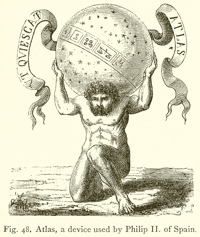 Atlas, a device used by Philip II of Spain by English School