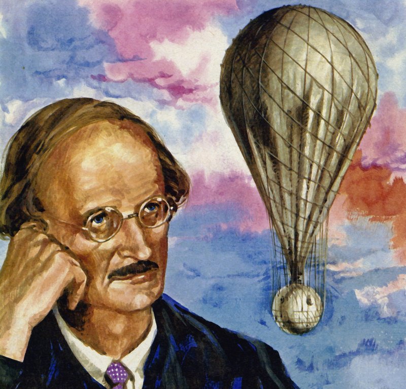Auguste Piccard, a Swiss scientist, rose to over 53,000 feet in a balloon by English School