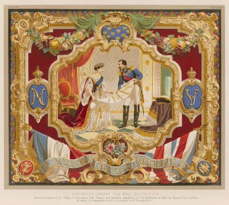 Axminster Carpet for Wall Decoration by English School