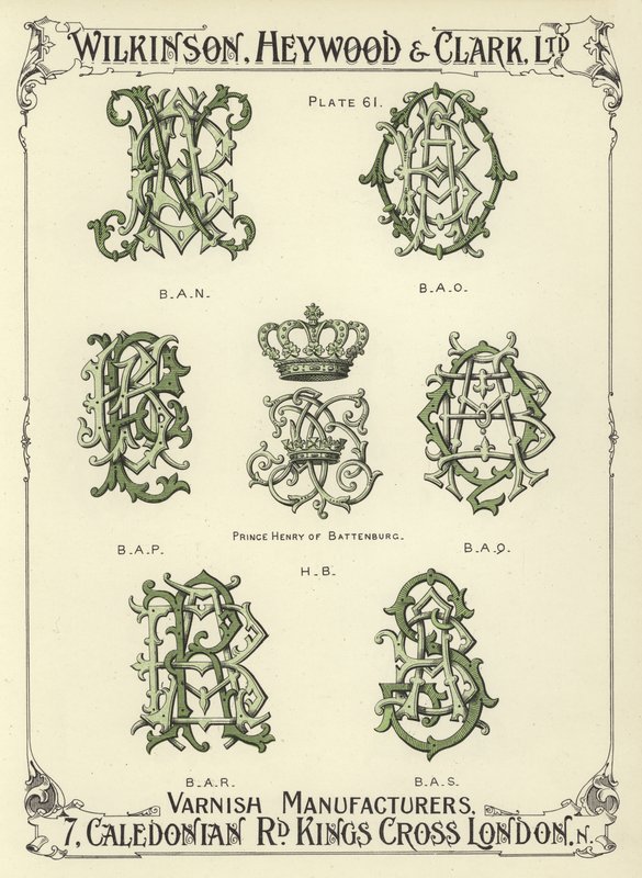 BAN, BAO, BAP, Prince Henry of Battenburg, HB, BAQ, BAR, BAS by English School