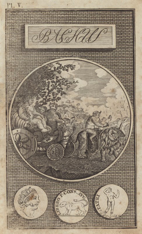 Bacchus, ancient Roman god of wine by English School