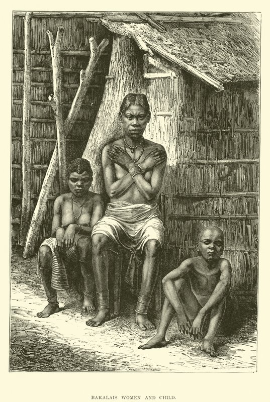 Bakalais women and child by English School