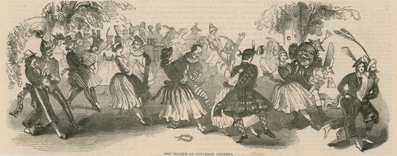 Bal Masque at Vauxhall Gardens by English School