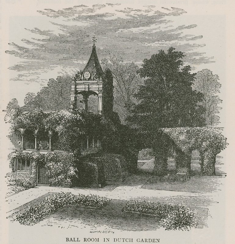 Ball Room in Dutch Garden, Holland House by English School