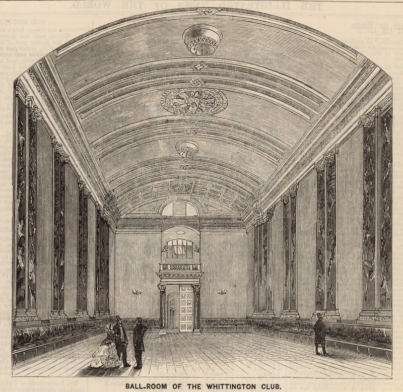 Ballroom of the Whittington Club, London by English School