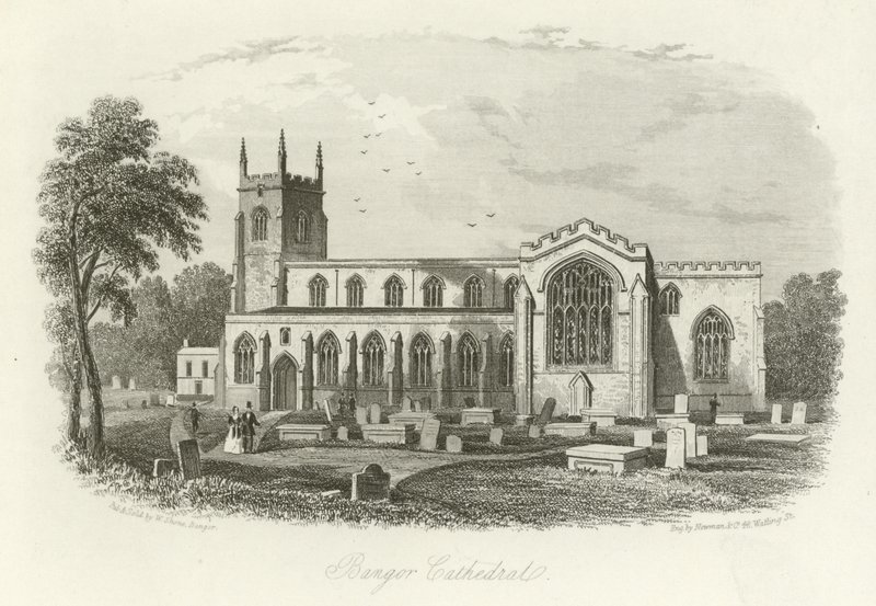 Bangor Cathedral, North Wales by English School