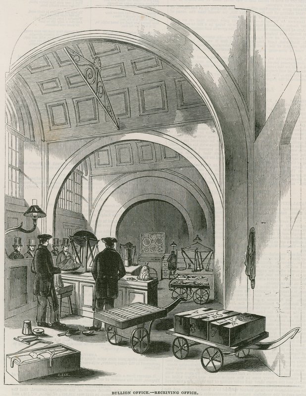 Bank of England, Bullion Office and Gold Weighing Room by English School