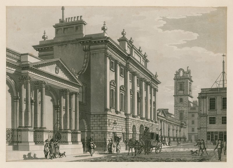 Bank of England, West Wing added by Sir Robert Taylor, 1783 by English School
