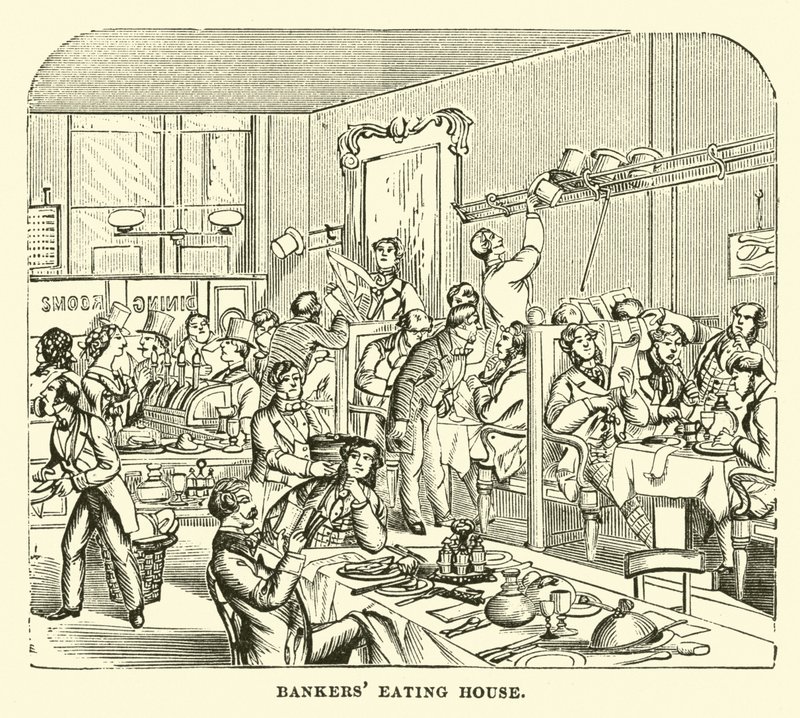 Bankers Eating House by English School