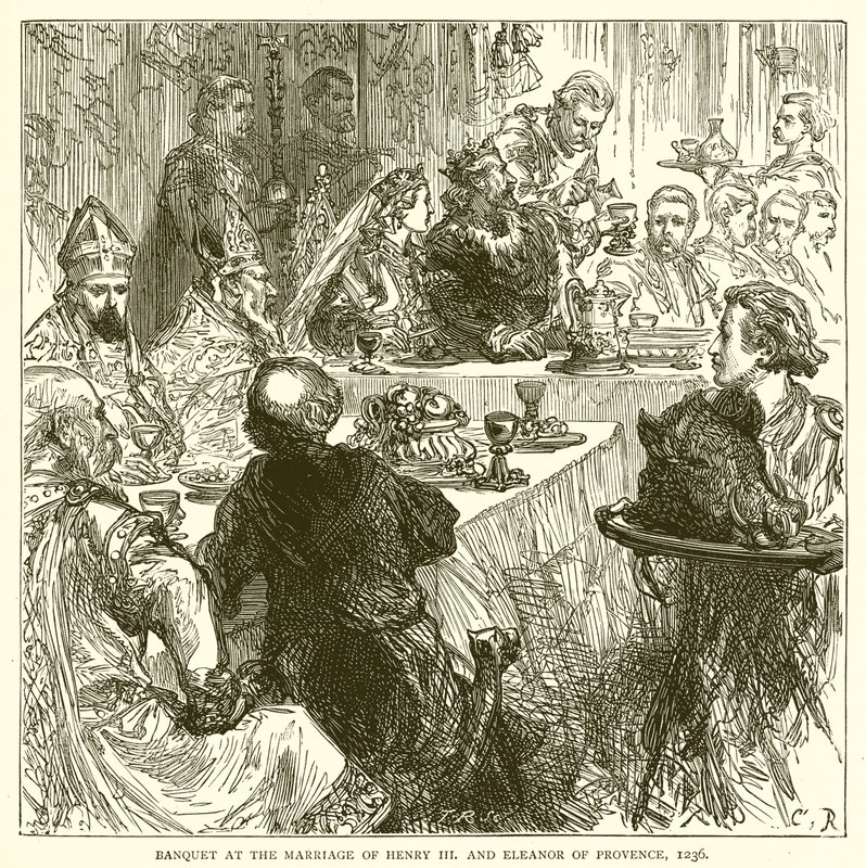 Banquet at the Marriage of Henry III and Eleanor of Provence, 1236 by English School