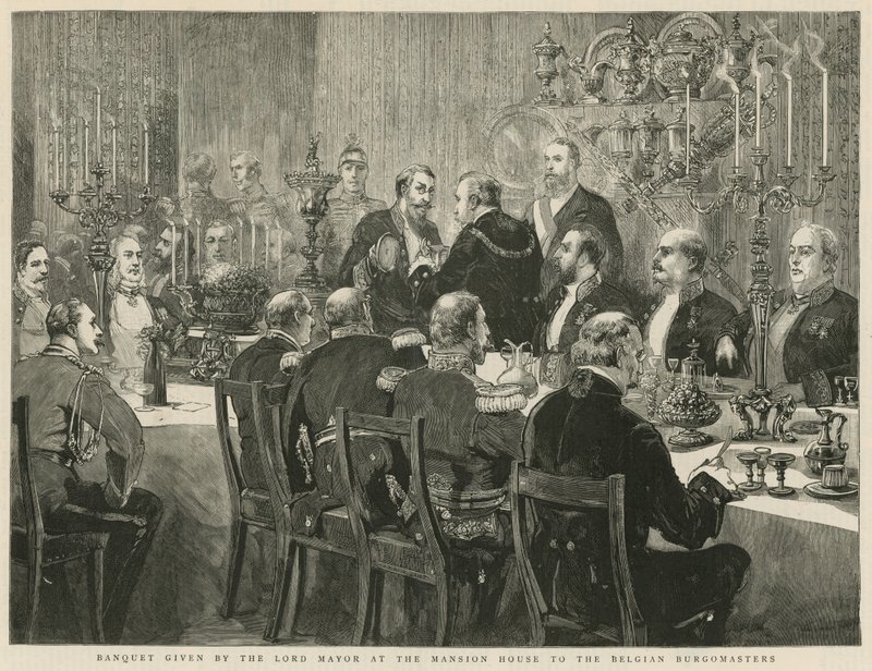 Banquet Given by the Lord Mayor at the Mansion House by English School