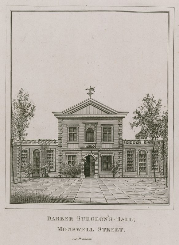 Barber Surgeons Hall, Monkwell Street, London by English School