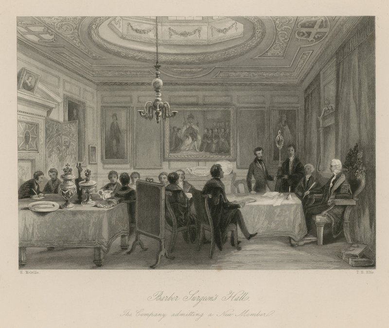 Barber Surgeons Hall, the Company admitting a new member by English School