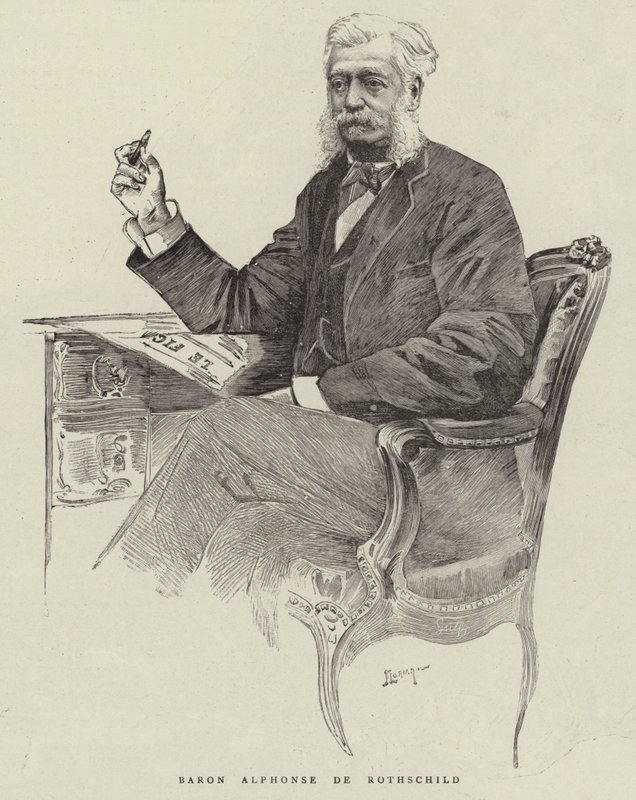 Baron Alphonse de Rothschild by English School