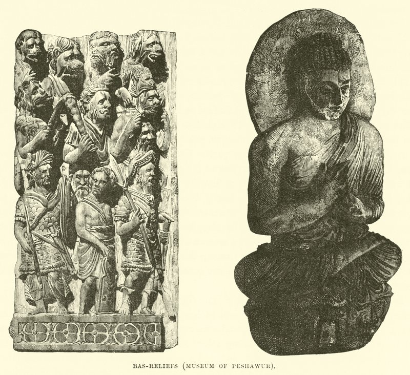 Bas-reliefs, Museum of Peshawur by English School