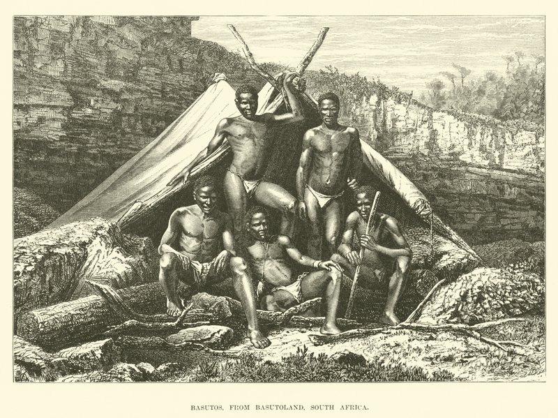 Basutos, from Basutoland, South Africa by English School