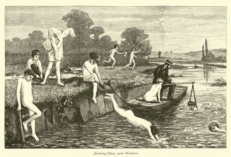Bathing Place, near Windsor by English School
