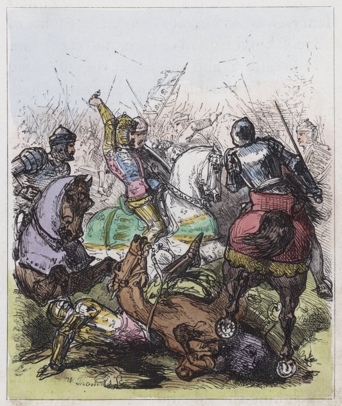 Battle of Agincourt by English School