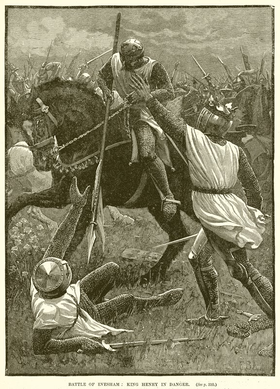 Battle of Evesham: King Henry in Danger by English School
