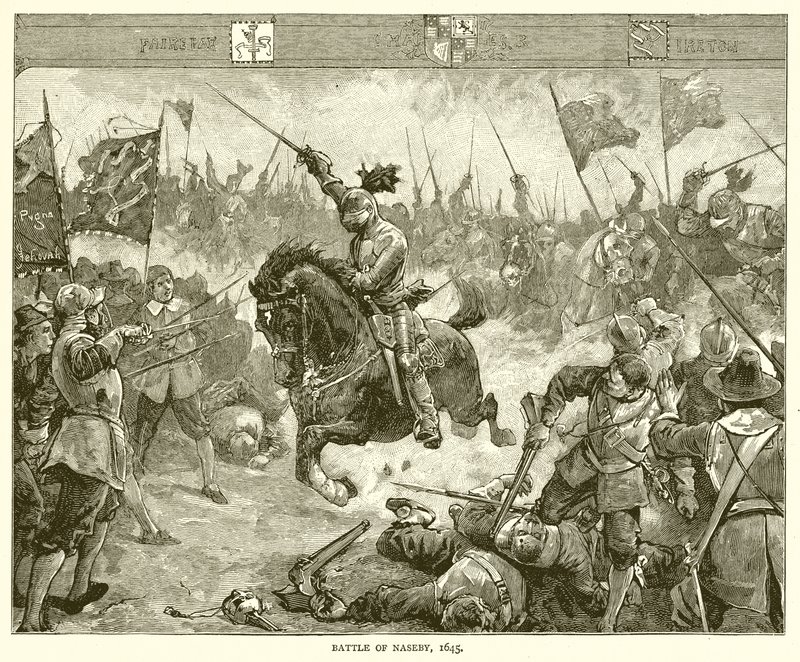 Battle of Naseby, 1645 by English School