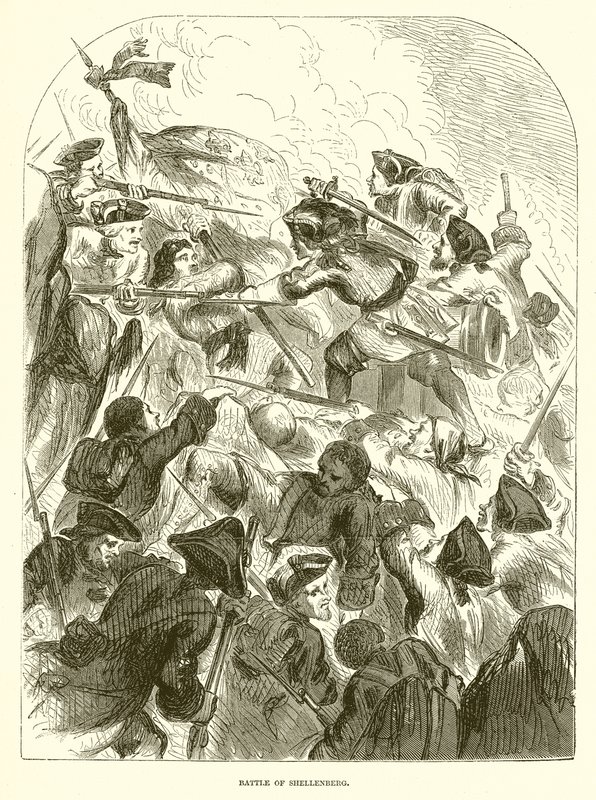 Battle of Shellenberg by English School