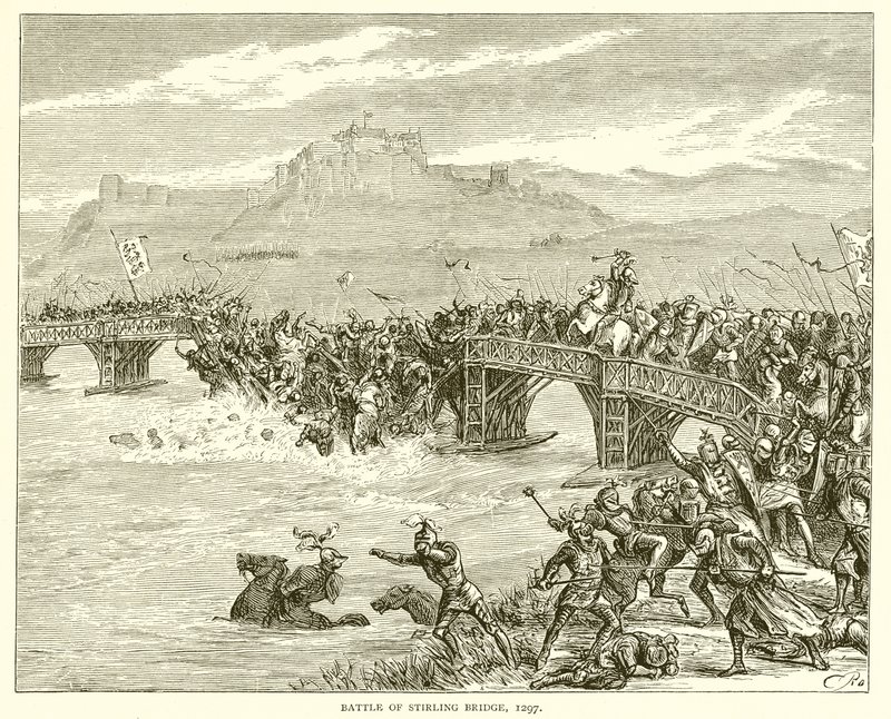 Battle of Stirling Bridge, 1297 by English School