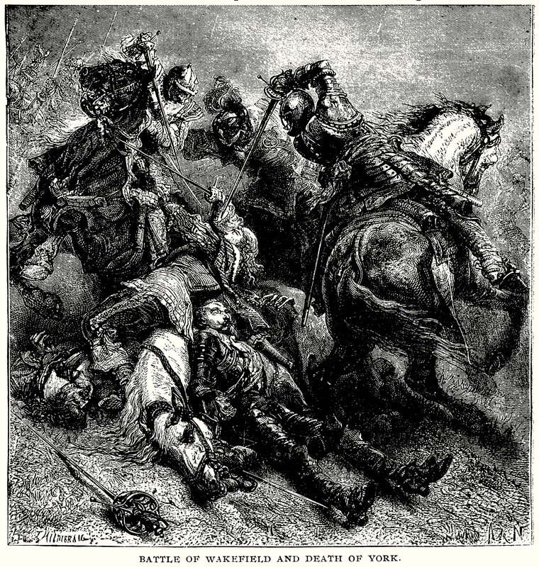 Battle of Wakefield and Death of York by English School