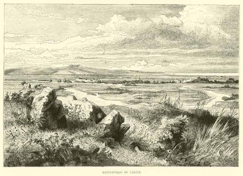 Battlefield of Cannae by English School