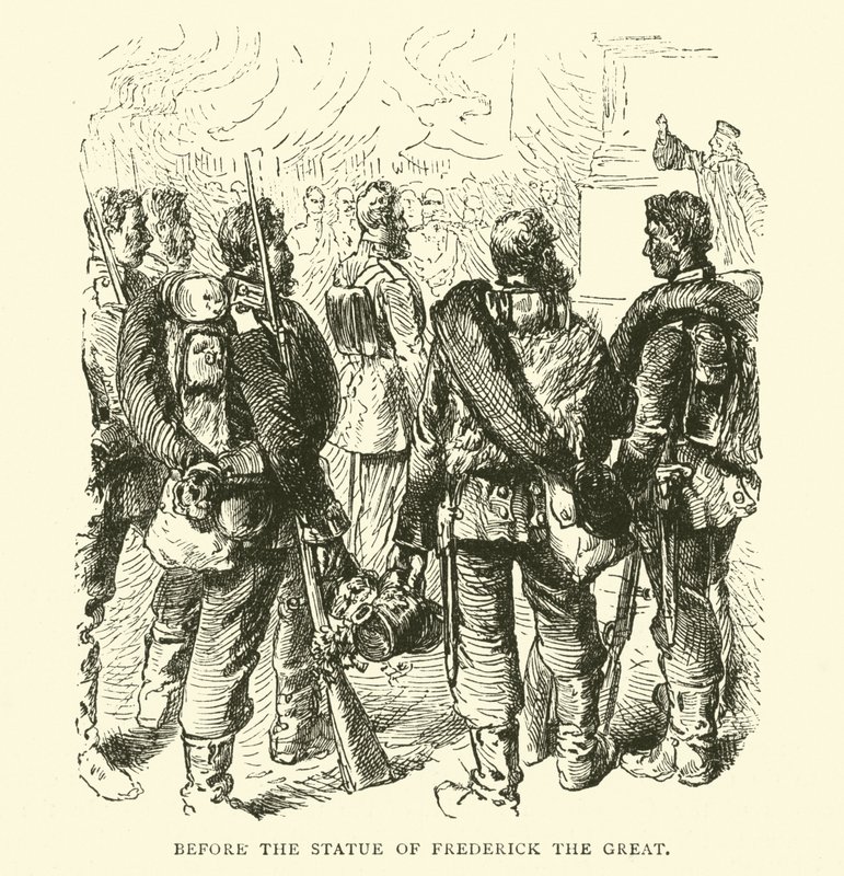 Before the Statue of Frederick the Great, May 1871 by English School