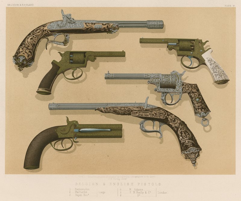 Belgian and English Pistols by English School