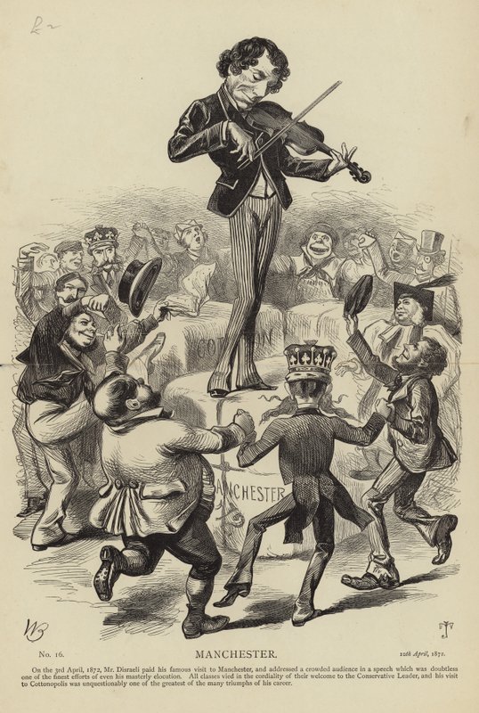 Benjamin Disraeli in Manchester by English School