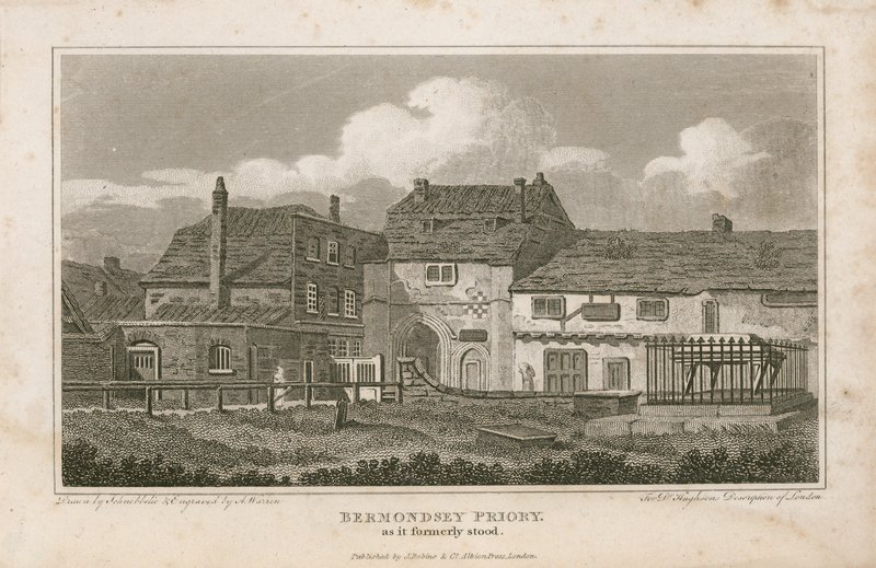 Bermondsey Priory, as it formerly stood by English School